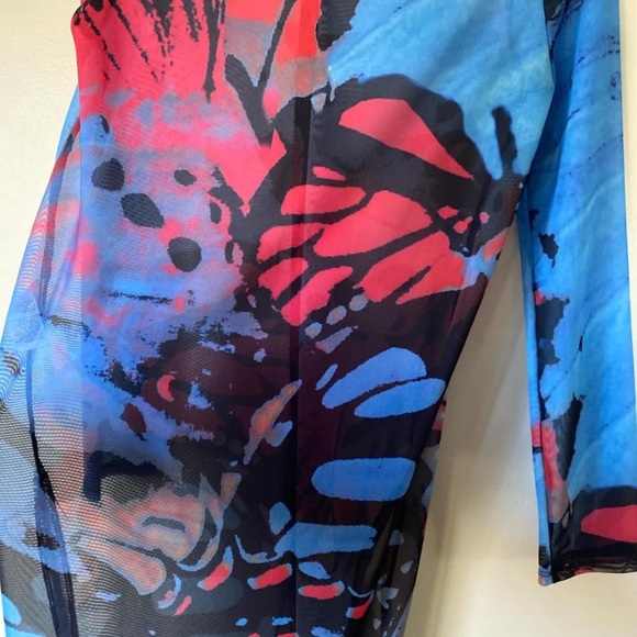 River Island Butterfly Print Shirt Dress - Picture 2 of 8